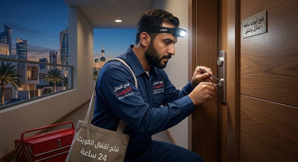 فني فتح اقفال الكويت خدمة فتح ابواب منازل 24 ساعة طوارئ